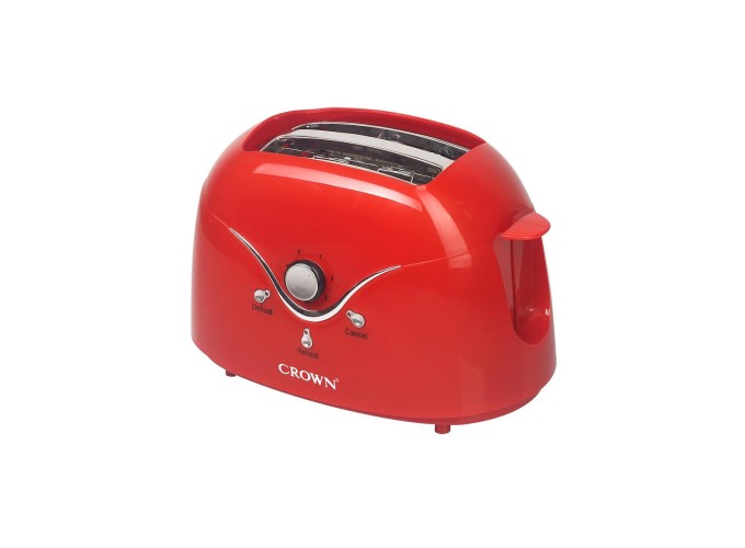 Φρυγανιέρα 2 Θέσεων 750W Κόκκινη, CTS-789RD, Crown Φρυγανιέρα 2 Θέσεων 750W Κόκκινη, CTS-789RD, Crown