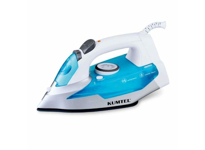 Σίδερο ατμού 2200W με πλάκα teflon HMU-01, Kumtel Σίδερο ατμού 2200W με πλάκα teflon HMU-01, Kumtel