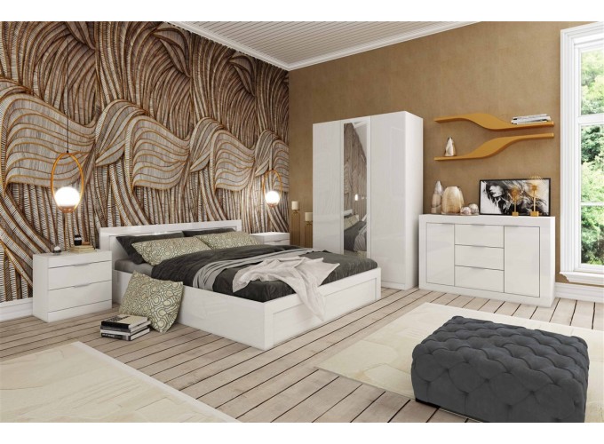 Σετ Κρεβατοκάμαρας 5 τεμαχίων 1217047, 160x200x71 εκ., Genomax