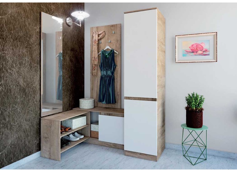 Έπιπλο Εισόδου Modul 971, 168/200/52 εκ., Genomax | All4home Έπιπλο Εισόδου Modul 971, 168/200/52 εκ., Genomax