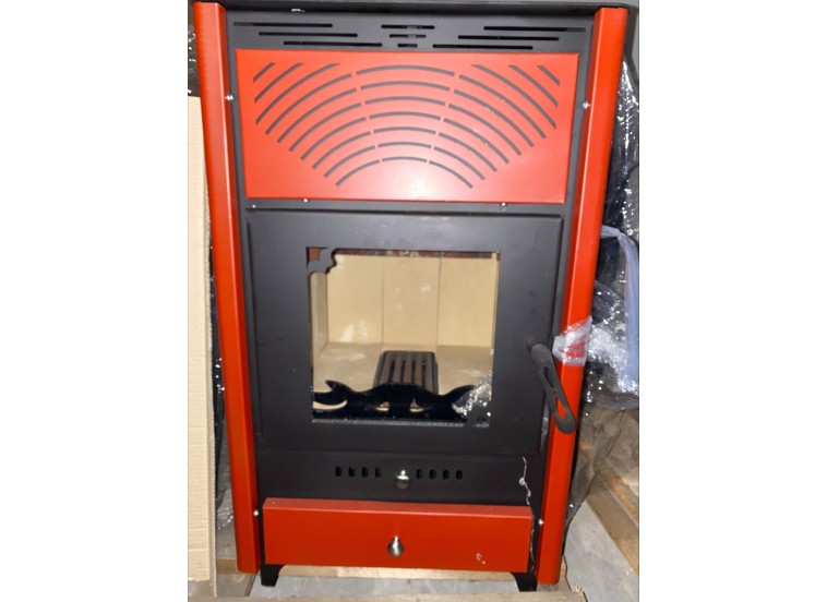 Σόμπα ξύλου αερόθερμη 14+2 kw, Μπορντό, Megal Air, Mytherm Σόμπα ξύλου αερόθερμη 14+2 kw, Μπορντό, Megal Air, Mytherm