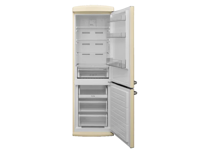 Ψυγειοκαταψύκτης, FXCARE 373020, 1210200224, BEE BEIGE Retro , 331L, No Frost, 186/59,5/65 εκ., Finlux