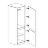 Ντουλάπα μονόφυλλη, 45/52/200 εκ., Modul 934, Genomax Ντουλάπα μονόφυλλη, 45/52/200 εκ., Modul 934, Genomax