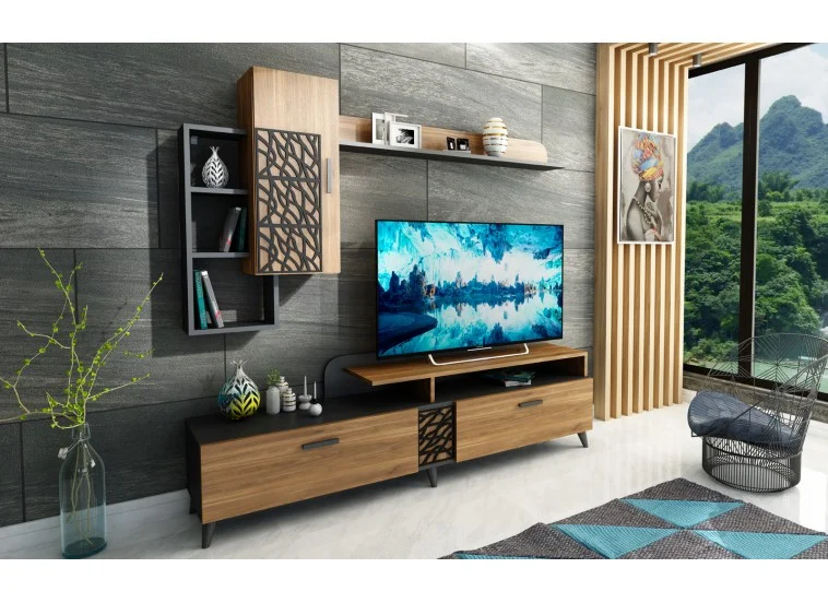 Σύνθετο Σαλονιού Kelly, 141x35x110, Genomax | All4home Σύνθετο Σαλονιού Kelly, 141x35x110, Genomax