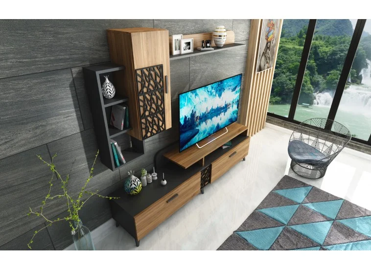 Σύνθετο Σαλονιού Kelly, 141x35x110, Genomax | All4home Σύνθετο Σαλονιού Kelly, 141x35x110, Genomax
