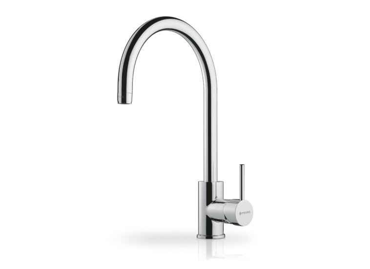 Μπαταρία Κουζίνας Πάγκου με Ντουζ, Gusto Chrome, Pyramis Μπαταρία Κουζίνας Πάγκου με Ντουζ, Gusto Chrome, Pyramis