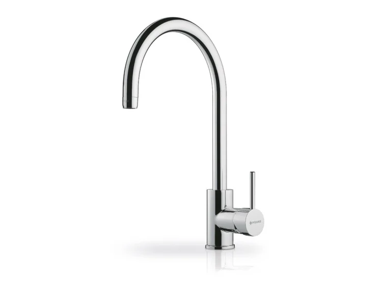 Μπαταρία Κουζίνας Πάγκου με Ντουζ, Gusto Chrome, Pyramis 