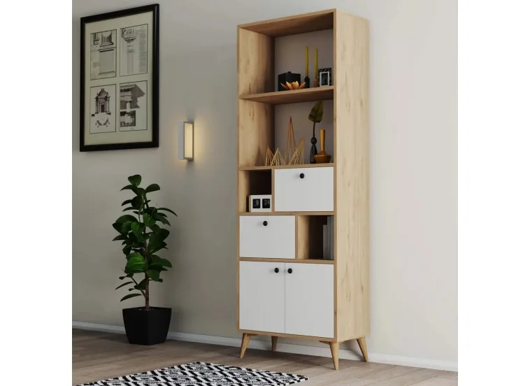 Βιβλιοθήκη 1952 Ninova , 69 x 35 x 195 εκ., All4home