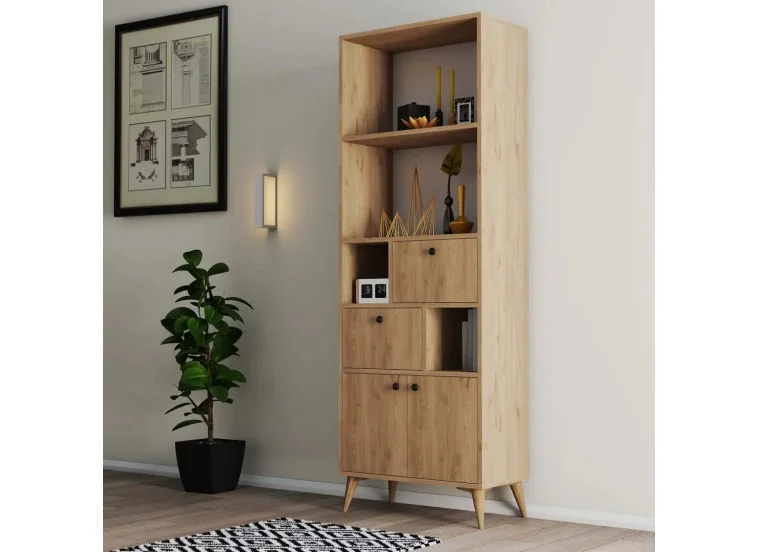 Βιβλιοθήκη 1956 Ninova , 69 x 35 x 195 εκ., All4home