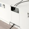 Έπιπλο Τηλεόρασης με πόρτες, 1220 DORE λευκό Μ180xΠ42xΥ38εκ., All4home