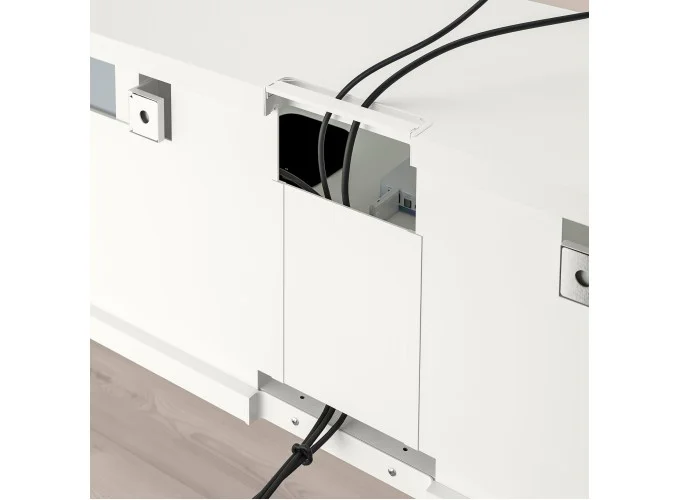 Έπιπλο Τηλεόρασης με πόρτες, 1220 DORE λευκό Μ150xΠ31,8xΥ29,6εκ., All4home