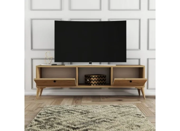 Έπιπλο Τηλεόρασης 1216 SERENAT μπεζ Μ138xΠ29.5xΥ42.6εκ., All4home