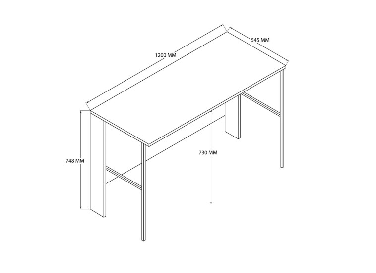 Γραφείο, Vera 1932, 120x54,50x74,8 εκ., All4home