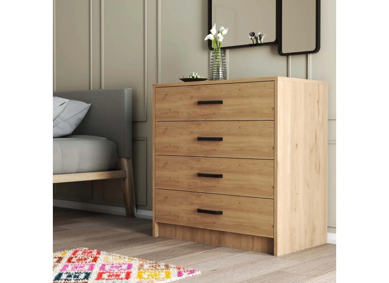 Συρταριέρα με 4 συρτάρια,Grande 3602 , 80x45x81,8, All4home