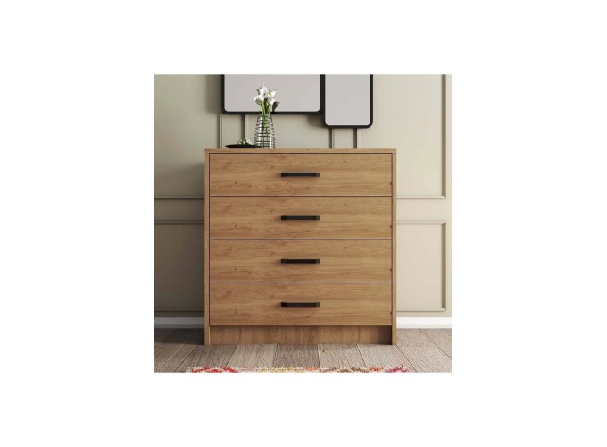 Συρταριέρα με 4 συρτάρια,Grande 3602 , 80x45x81,8, All4home