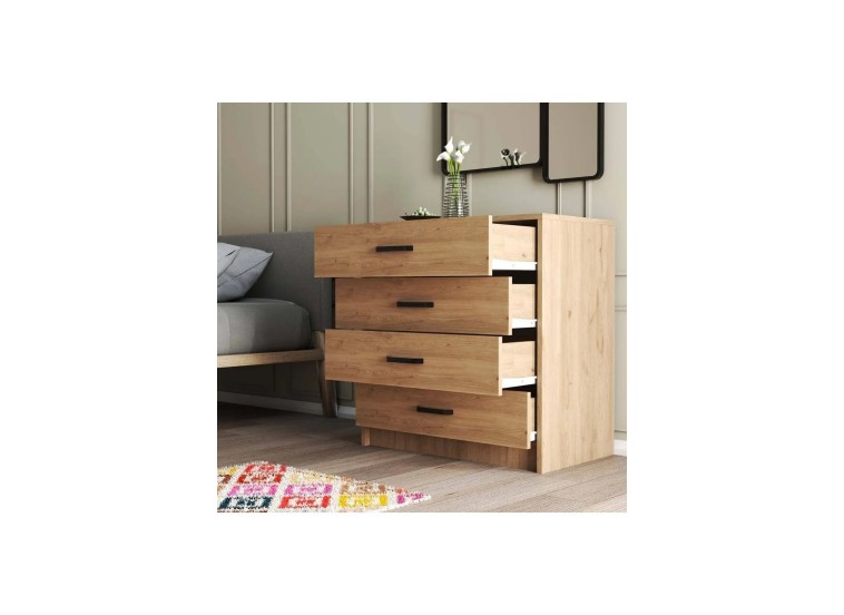 Συρταριέρα με 4 συρτάρια,Grande 3602 , 80x45x81,8, All4home