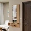 Τουαλέτα με καθρέφτη κρεμαστρή, 6002 LINE, αριστερό,  45χ15χ120εκ., All4home