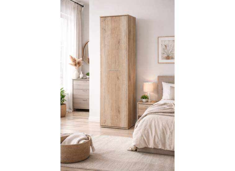 Ντουλάπα μονόφυλλη, 55x36x175.5, Modul 66, Genomax