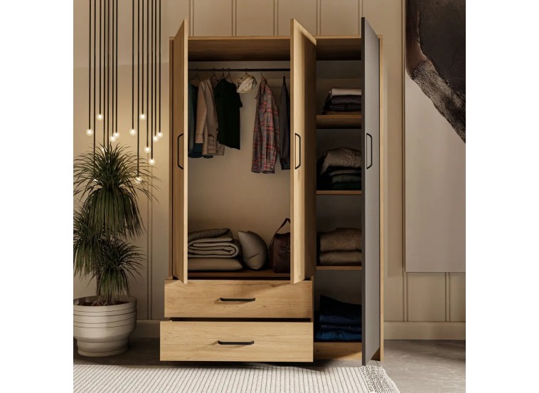 Ντουλάπα ,Grande 3508, 120x47,50x181,80 εκ. ,All4home