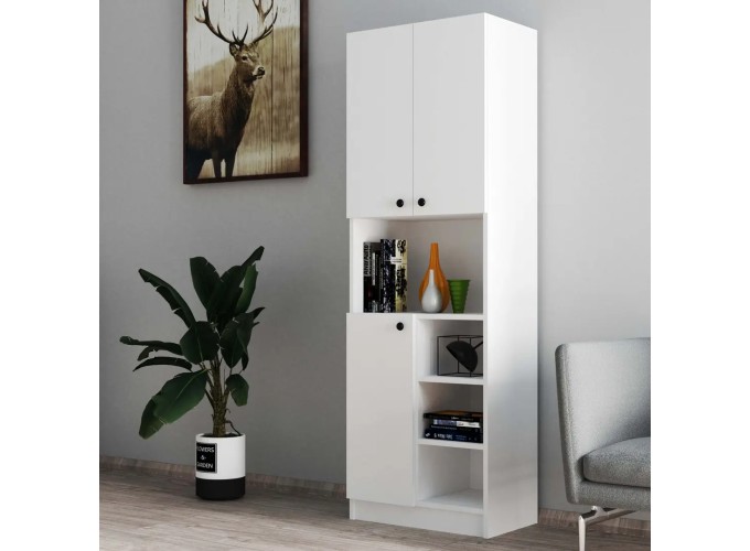 Ντουλάπα ,Order 3004,Λευκό, 59,6x35x180 εκ. ,All4home