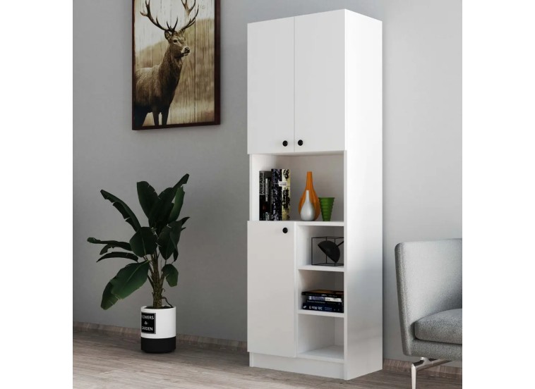 Ντουλάπα ,Order 3004,Λευκό, 59,6x35x180 εκ. ,All4home