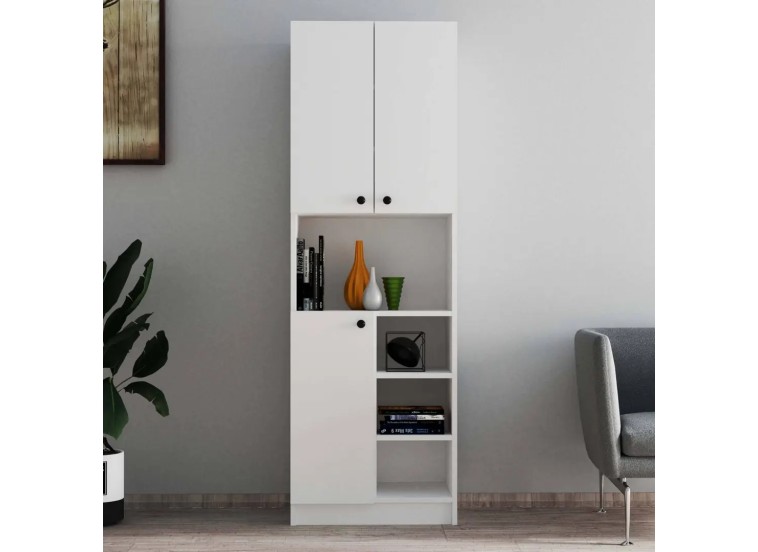 Ντουλάπα ,Order 3004,Λευκό, 59,6x35x180 εκ. ,All4home