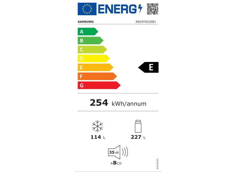 Ψυγειοκαταψύκτης Samsung RB34T652EB1/EF, 341 l, E, No Frost Ψυγειοκαταψύκτης Samsung RB34T652EB1/EF, 341 l, E, No Frost