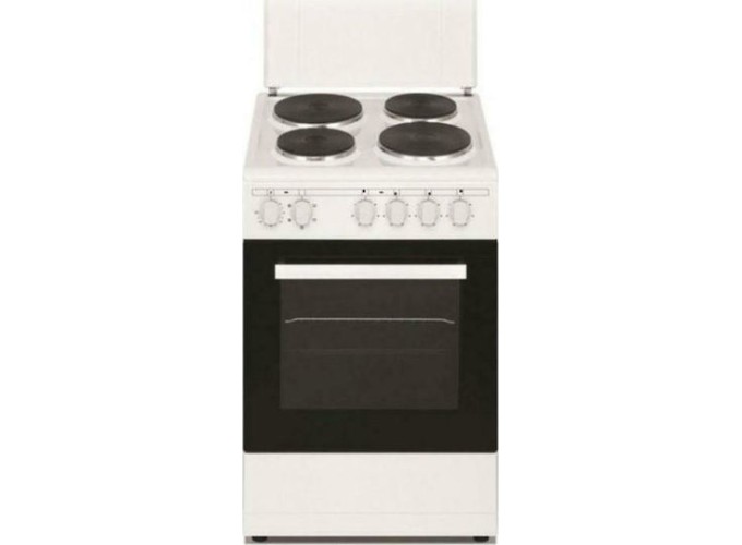 Ηλεκτρική κουζίνα 43lt με Εμαγιέ Εστίες Π50εκ. Λευκή,C-5060FL,Arielli