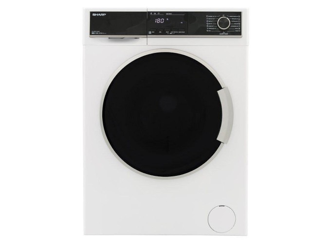Πλυντήριο ρούχων 1200 στροφών, 9,00 kg, B, Λευκό,  ES-HFB912AWC, Sharp