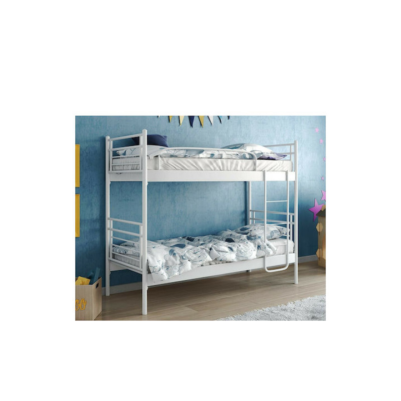 Μεταλλική κουκέτα με διαιρούμενα κρεβάτια ,AMK 400, 170/200 , Silk