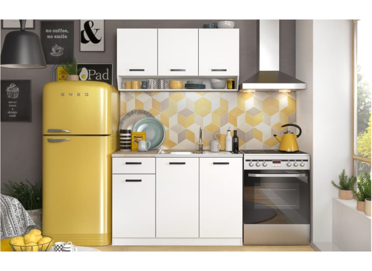 Σύνθεση Κουζίνας Aretha, Λευκή, All4home