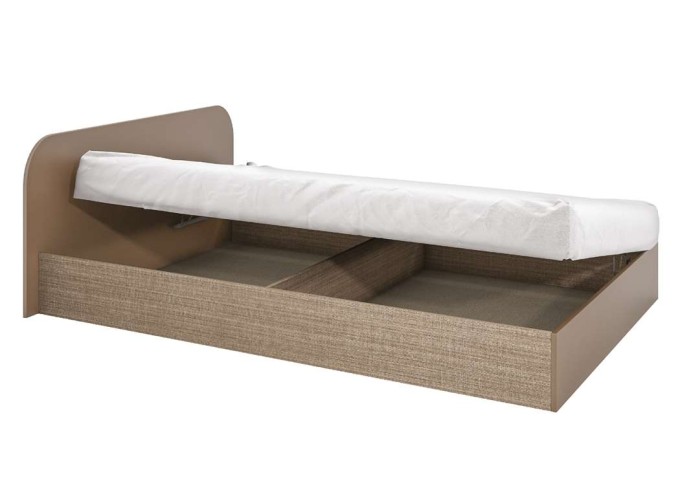 Κρεβάτι μπαούλο διπλό 1212003 Μόκα, 144/190, Genomax