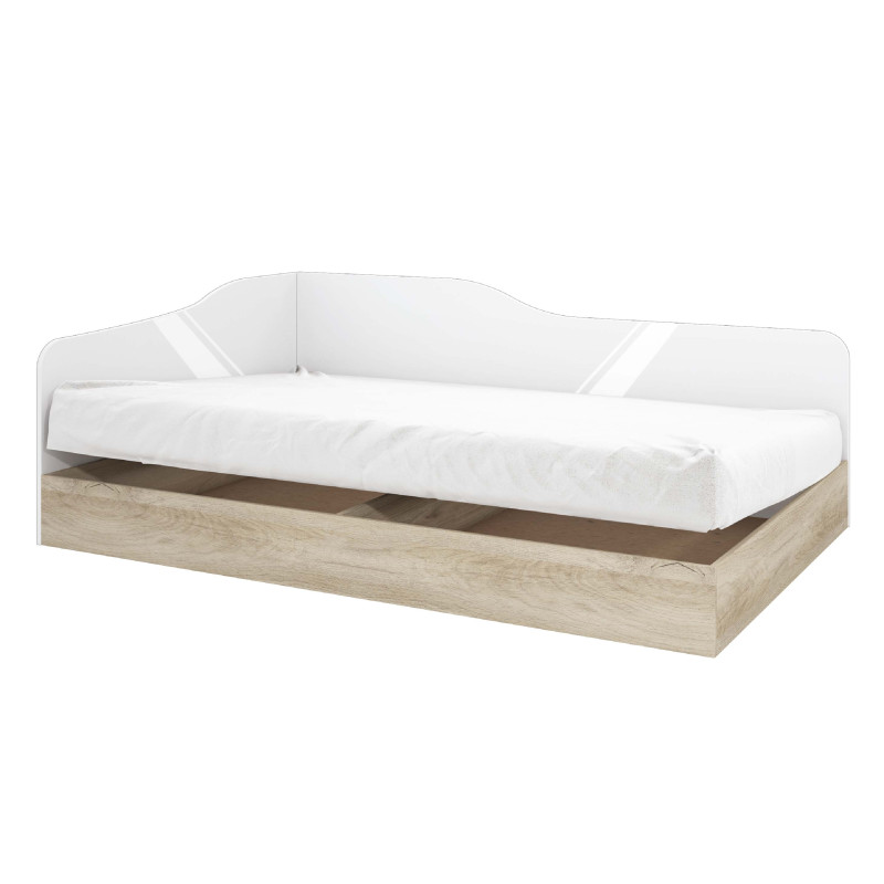 Κρεβάτι - Καναπές με ΔΩΡΟ στρώμα και μηχανισμό ανύψωσης, Diana Σόνομα Λευκό, 82/190