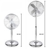 Ανεμιστήρας Ορθοστάτης 60W, FSF-1624-SS, Finlux | All4home Ανεμιστήρας Ορθοστάτης 60W, FSF-1624-SS, Finlux