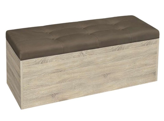 Σκαμπό αποθηκευτικό, Giga Σόνομα/Καφέ , 120/40/45 εκ., Genomax