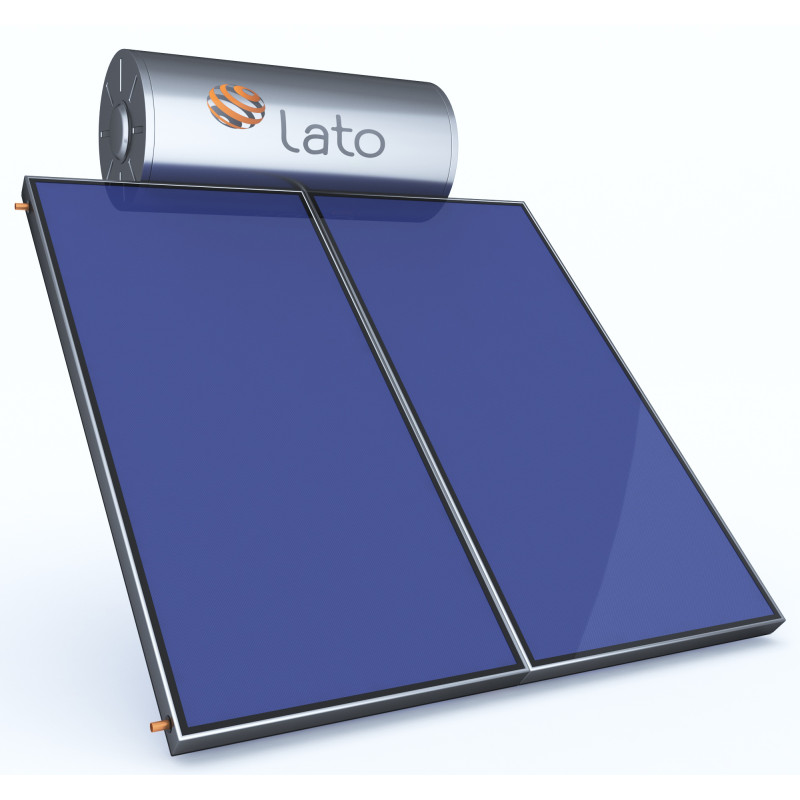 Ηλιακός θερμοσίφωνας 200 LT/3 m² glass διπλής ενέργειας, Lato