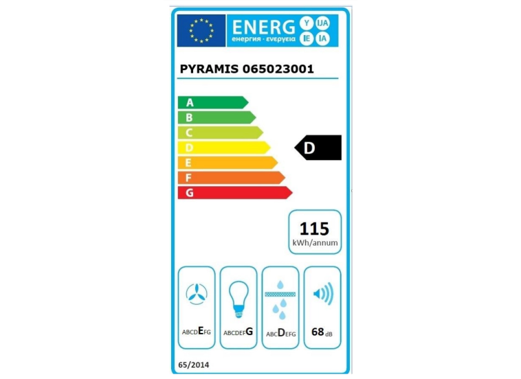 Απορροφητήρας Pyramis Fiero Καμινάδα 90cm Μαύρος 065023001 Απορροφητήρας Pyramis Fiero Καμινάδα 90cm Μαύρος 065023001