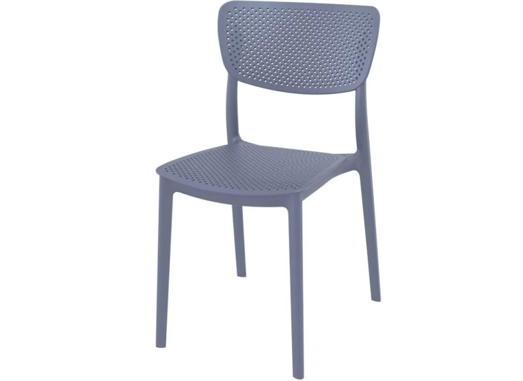 Καρέκλα Lucy, Γκρι 39,5x44 cm., Genomax Καρέκλα Lucy, Γκρι 39,5x44 cm., Genomax
