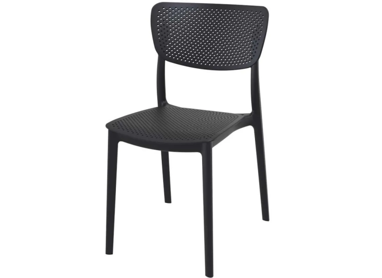 Καρέκλα Lucy, Μαύρο 39,5x44 cm., Genomax Καρέκλα Lucy, Μαύρο 39,5x44 cm., Genomax