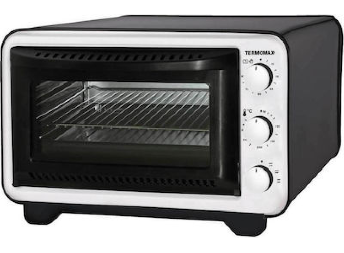 Ηλεκτρικό Φουρνάκι 32lt Χωρίς Εστίες, Ασημί, TO3203ST,  Termomax 