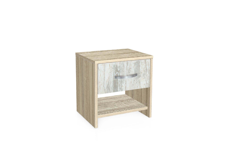 Κομοδίνο, AVA 2 Σόνομα/Crystal, 40x40x30,5, Genomax Κομοδίνο, AVA 2 Σόνομα/Crystal, 40x40x30,5, Genomax