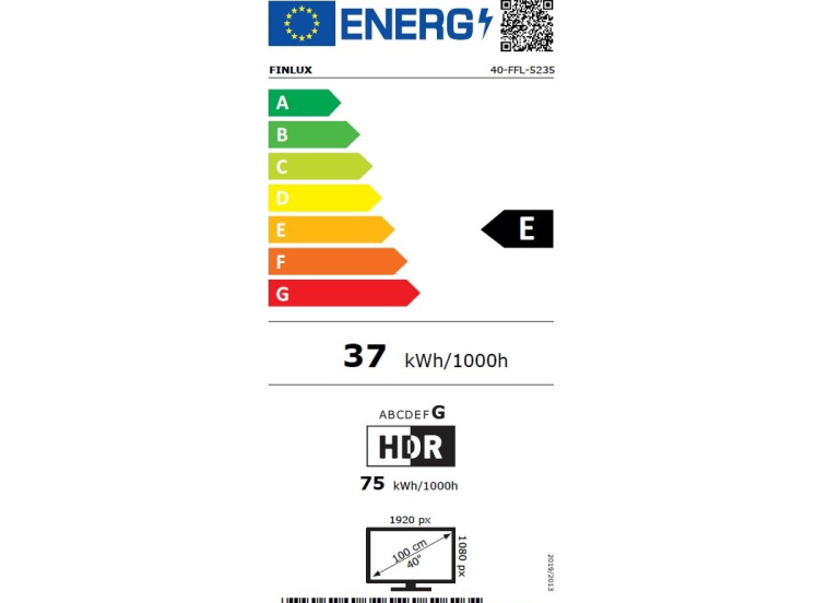 Smart Τηλεόραση 40" Full HD LED 40, FFL-5235 HDR, Finlux Smart Τηλεόραση 40" Full HD LED 40, FFL-5235 HDR, Finlux