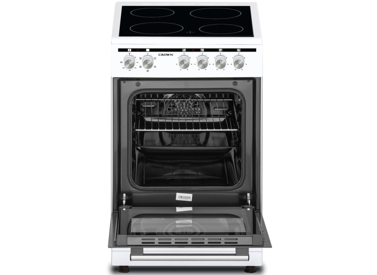 Ηλεκτρική κουζίνα με κεραμικές εστίες, CSCC565W, Crown | All4home Ηλεκτρική κουζίνα με κεραμικές εστίες, CSCC565W, Crown