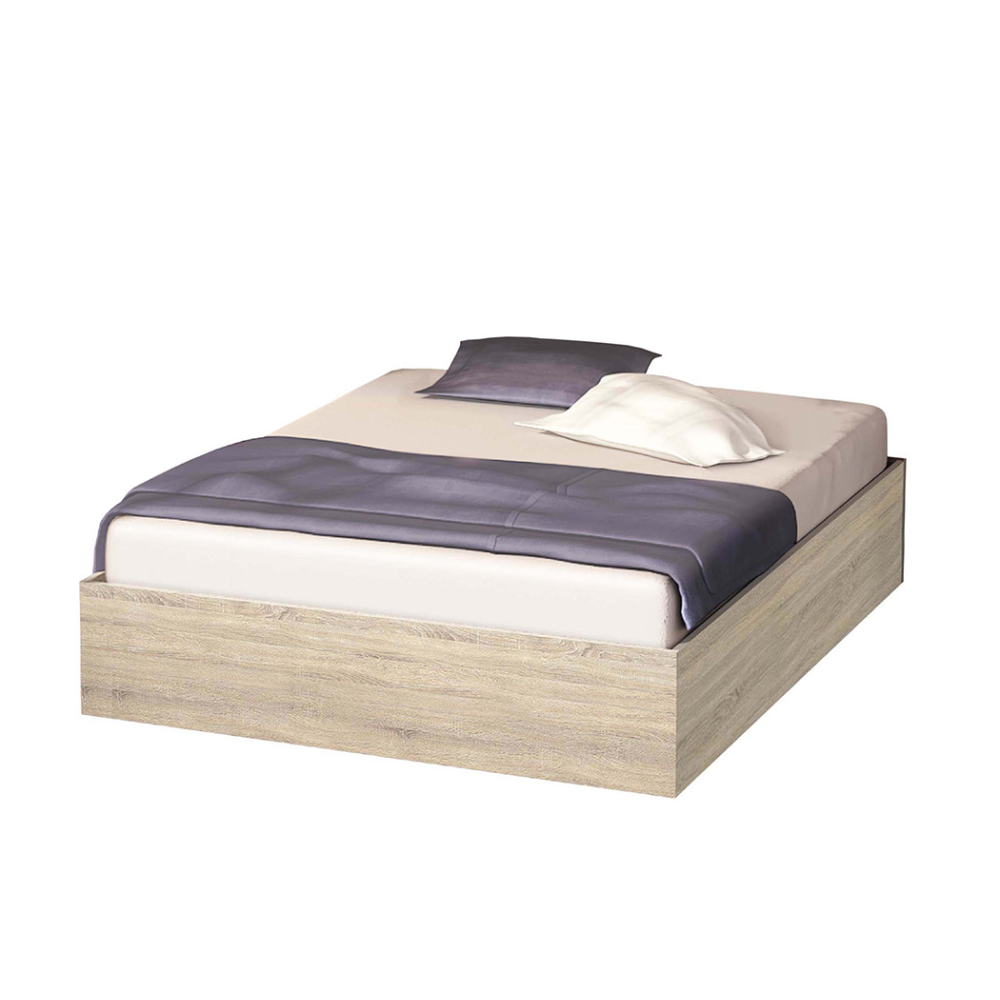 Κρεβάτι ξύλινο High, Σόνομα, 160/200, Genomax