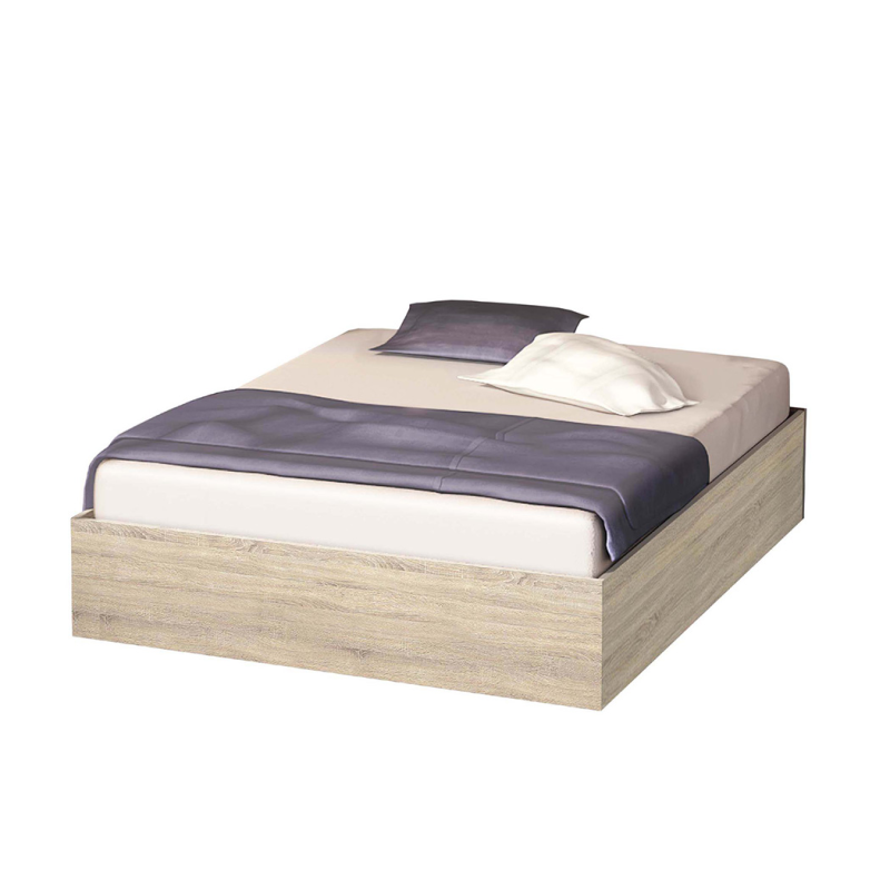 Κρεβάτι ξύλινο High, Σόνομα, 140/200, Genomax