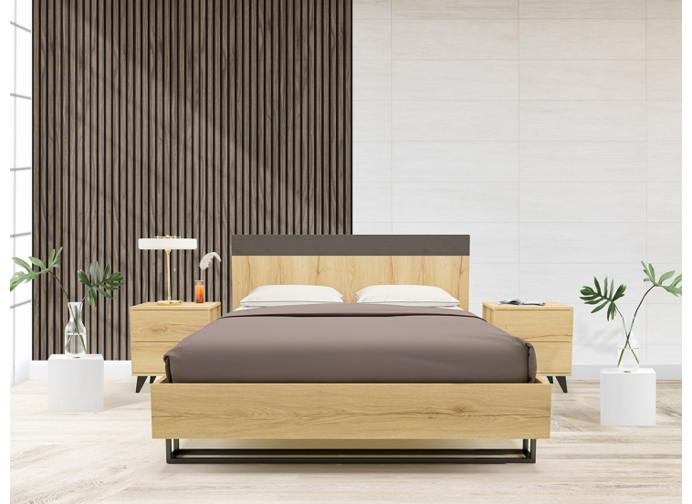 Κρεβάτι Υπέρδιπλο Ξύλινο Integra 2, 160x200 εκ., All4home Κρεβάτι Υπέρδιπλο Ξύλινο Integra 2, 160x200 εκ., All4home