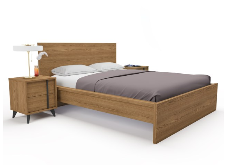 Κρεβάτι Διπλό Ξύλινο Bremo, 160x200 εκ., All4home Κρεβάτι Διπλό Ξύλινο Bremo, 160x200 εκ., All4home