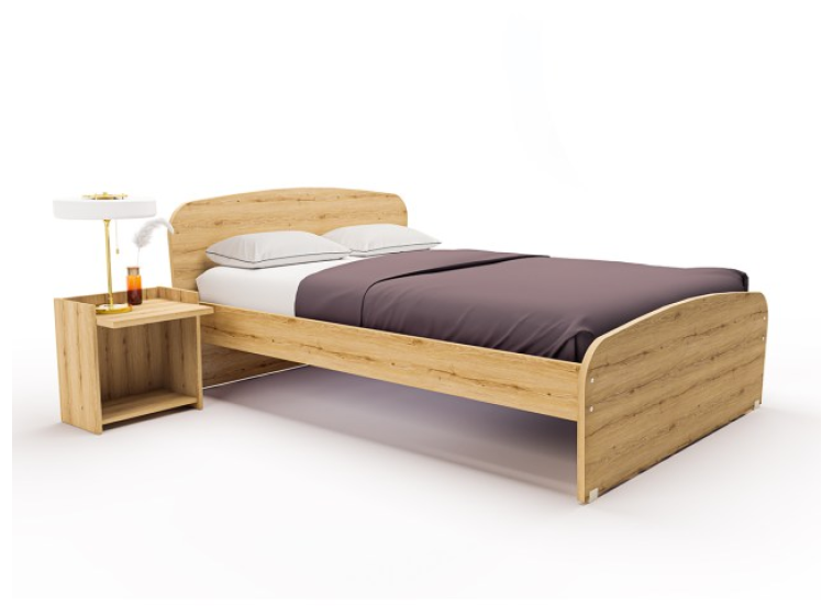 Κρεβάτι διπλό Ξύλινο Twist, 140x200 εκ., All4home Κρεβάτι διπλό Ξύλινο Twist, 140x200 εκ., All4home