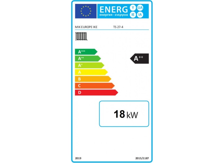 Σόμπα-λέβητας Πέλλετ για καλοριφέρ, 18+2 Kw, Ioli TS, Mytherm Σόμπα-λέβητας Πέλλετ για καλοριφέρ, 18+2 Kw, Ioli TS, Mytherm