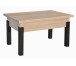 Τραπέζι κουζίνας ξύλινο Sezam  Sonoma ανοιχτό/ Μαύρο, 60-120/90/52 εκ., Genomax